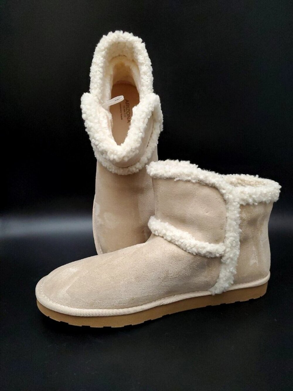 Arizona Sette Flat Heel Color Sand Pull-On Winter Boots Women's Size 11